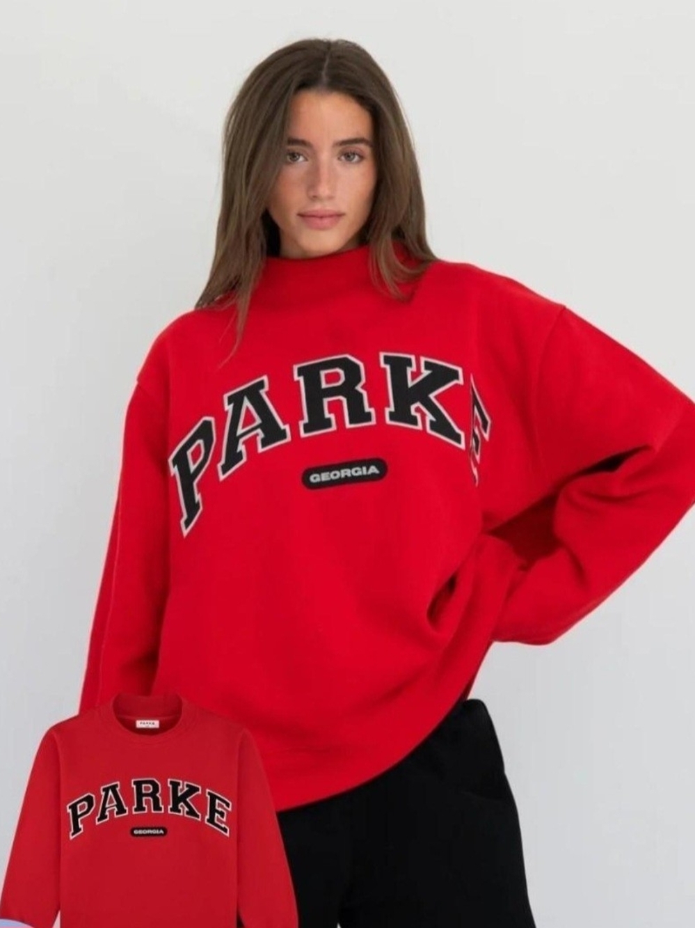 Parke 47 College Georgia Red Crewneck Sweatshirt L/XL